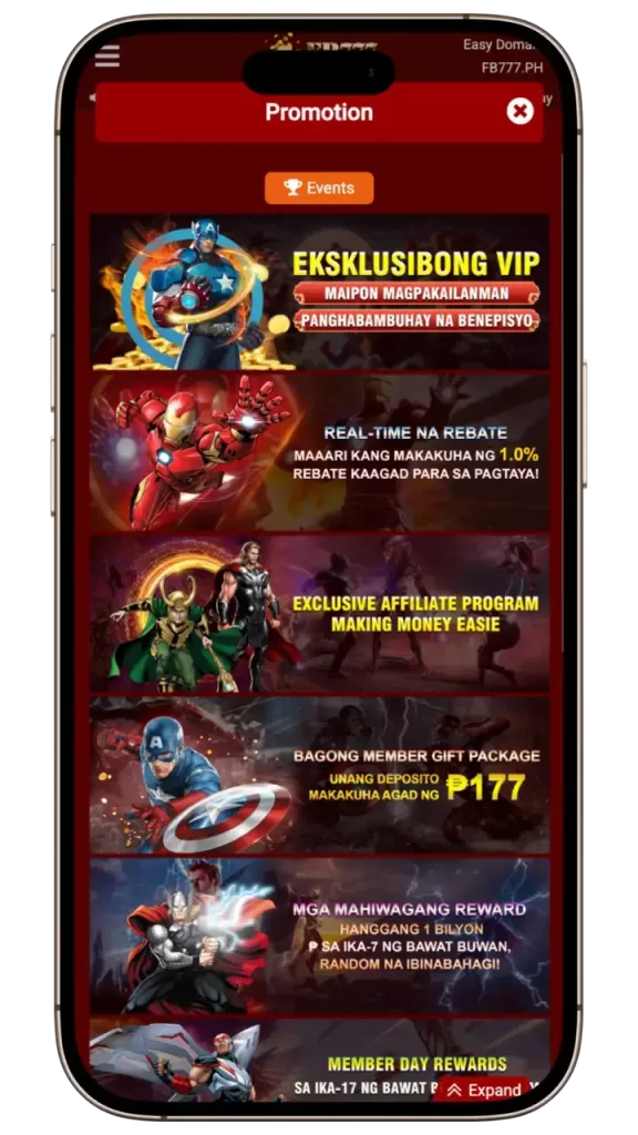Make sure your Android device is updated with the latest version. Download fb777 app 1