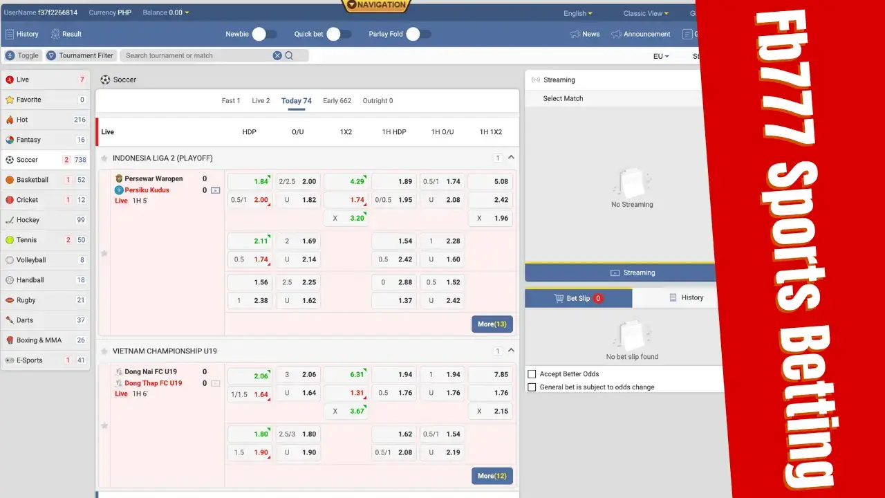Fb777 Sports Betting