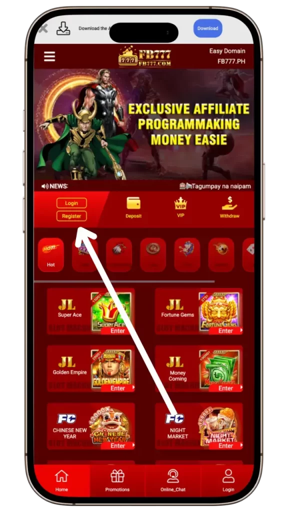 fb777 register